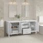 James Martin Vanities Myrrin 72" Double Vanity in Bright White with 3 cm White Zeus Quartz Top, , large
