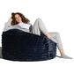 Jaxx Saxx 4" Plush Bean Bag Chair in Midnight Blue, , large