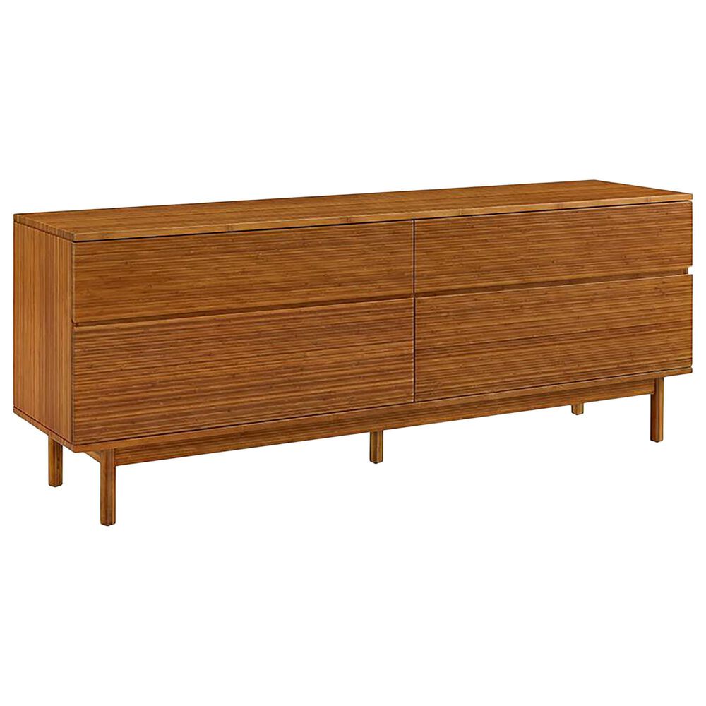 Natural Bamboo Furnishings 4 Drawer Double Dresser, , large