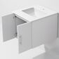 Lexora Home Geneva 24" Single Bathroom Vanity in Glossy White with 2 cm White Quartz Top and Rectangular Sink, , large