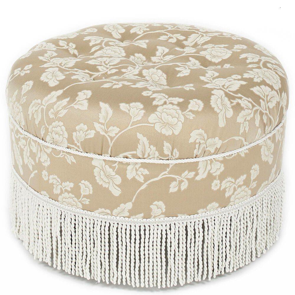 Jennifer Taylor Home Yolanda Standard Ottoman in Champagne Beige and Ivory, , large