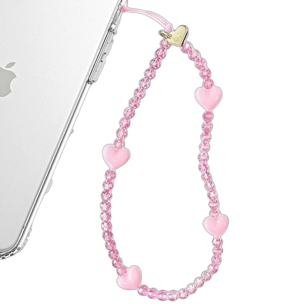 Velvet Caviar Heart Phone Charm in Pink, , large