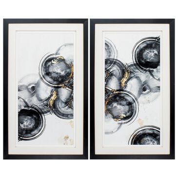 Propac "Floating Together" Wall Art in Black & White (Set of 2), , large
