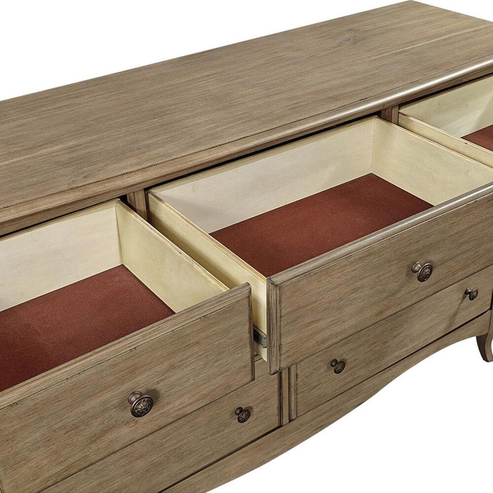 Riva Ridge Provence 7-Drawer Dresser and Mirror in Patine, , large
