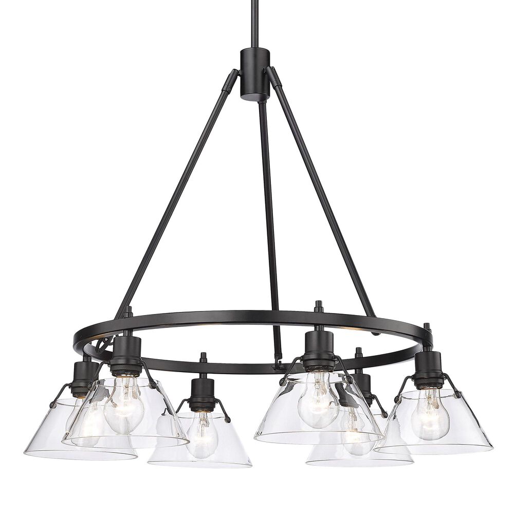 Golden Lighting Orwell 6-Light Chandelier in Matte Black, , large