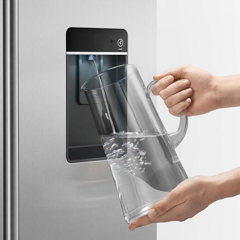 Fisher &amp; Paykel 20.1 Cu. Ft. French Door Refrigerator with Ice and Water Dispenser in Stainless Steel, , large