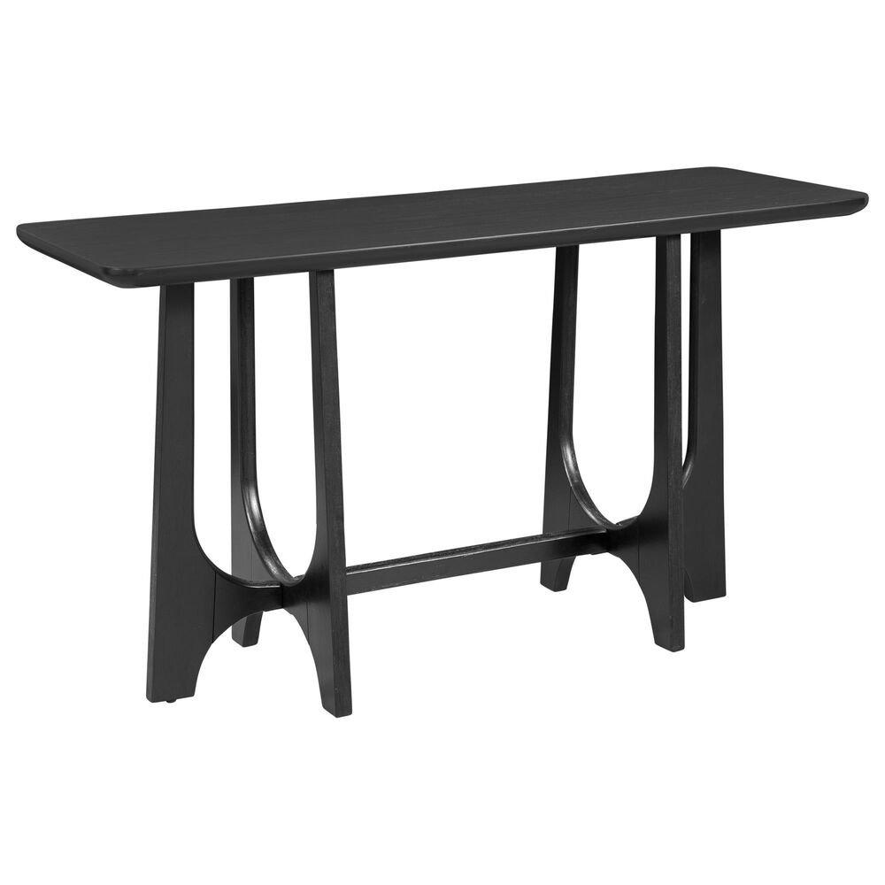 Bassett Mirror Company Dunnigan Console Table in Matte Black, , large