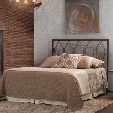 Richlands Furniture Tripoli Full Metal Headboard in Black Pewter, , large