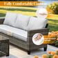 HOMLUX 10-Piece Patio Seating Bundle in Gray, , large