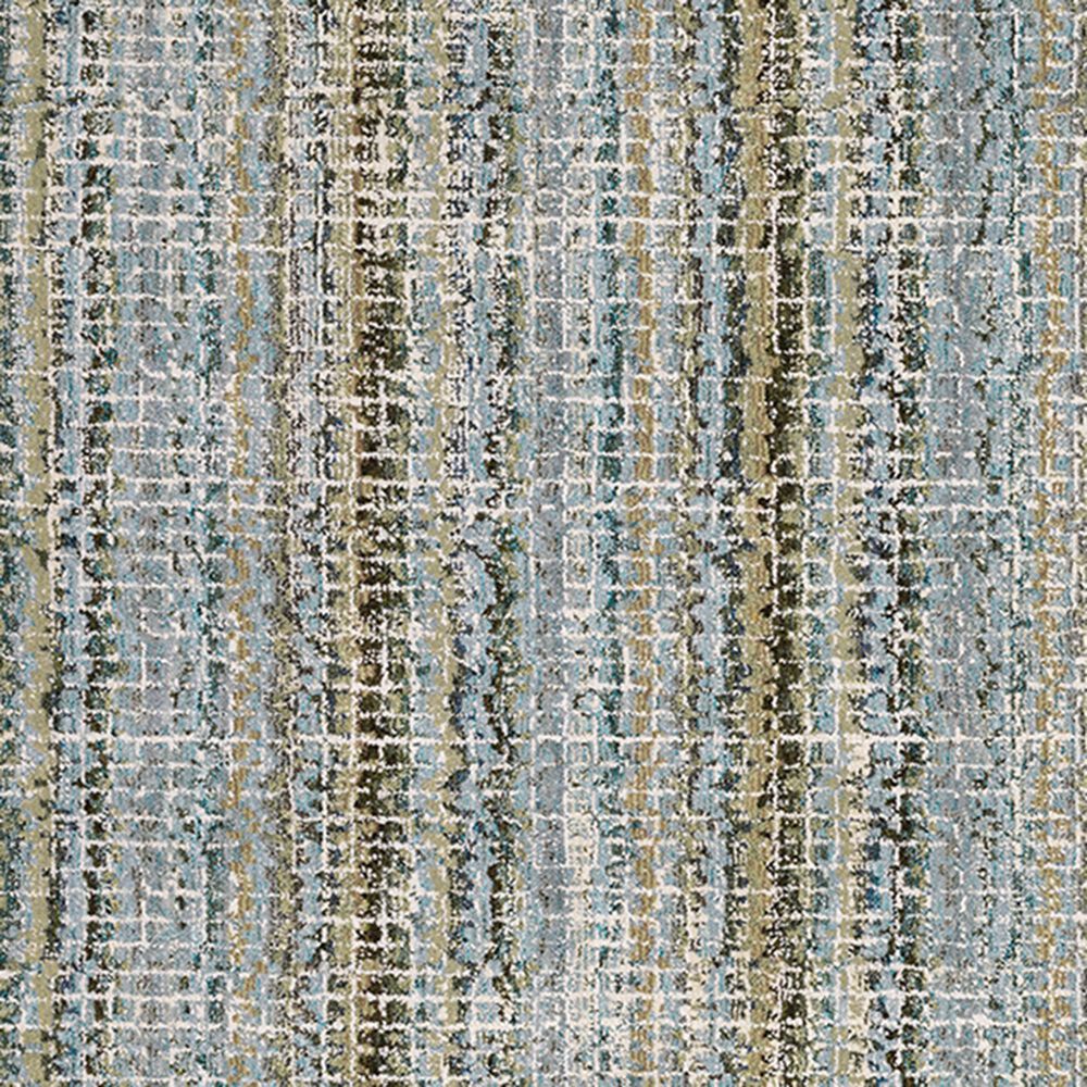 Oriental Weavers Atlas Stripe 747B 2&#39;6&quot; x 12&#39; Blue Runner, , large