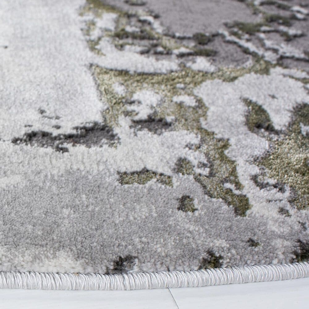 Safavieh Craft CFT820Y 4&#39; Round Grey and Green Area Rug, , large
