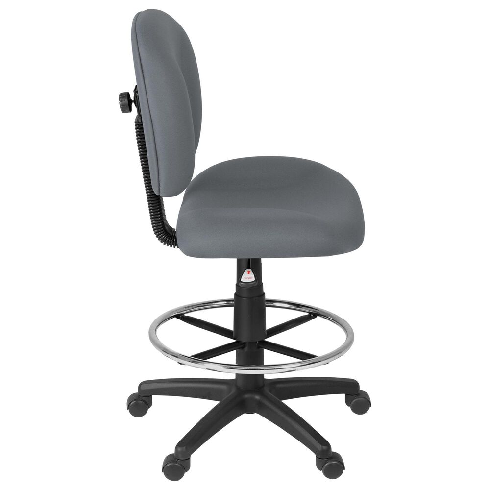 Regency Global Sourcing Comfort Series Swivel Computer Task Chair with Drafting Kit in Grey, , large