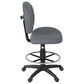 Regency Global Sourcing Comfort Series Swivel Computer Task Chair with Drafting Kit in Grey, , large