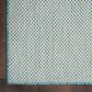 Nourison Courtyard Ivory and Aqua 4" Square Indoor/Outdoor Area Rug, , large