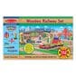 Melissa & Doug Deluxe Wooden Railway Train Play Set, , large