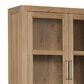 Hooker Furniture Driftwood Display Sideboard with Hutch in Buckboard, , large