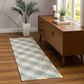 Dalyn Rug Company Soft Essentials Plaid Blue 2"3" x 7"6" Indoor/Outdoor Runner, , large