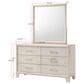 Crown Mark Charlie 5-Piece King Panel Bedroom Set in White, , large