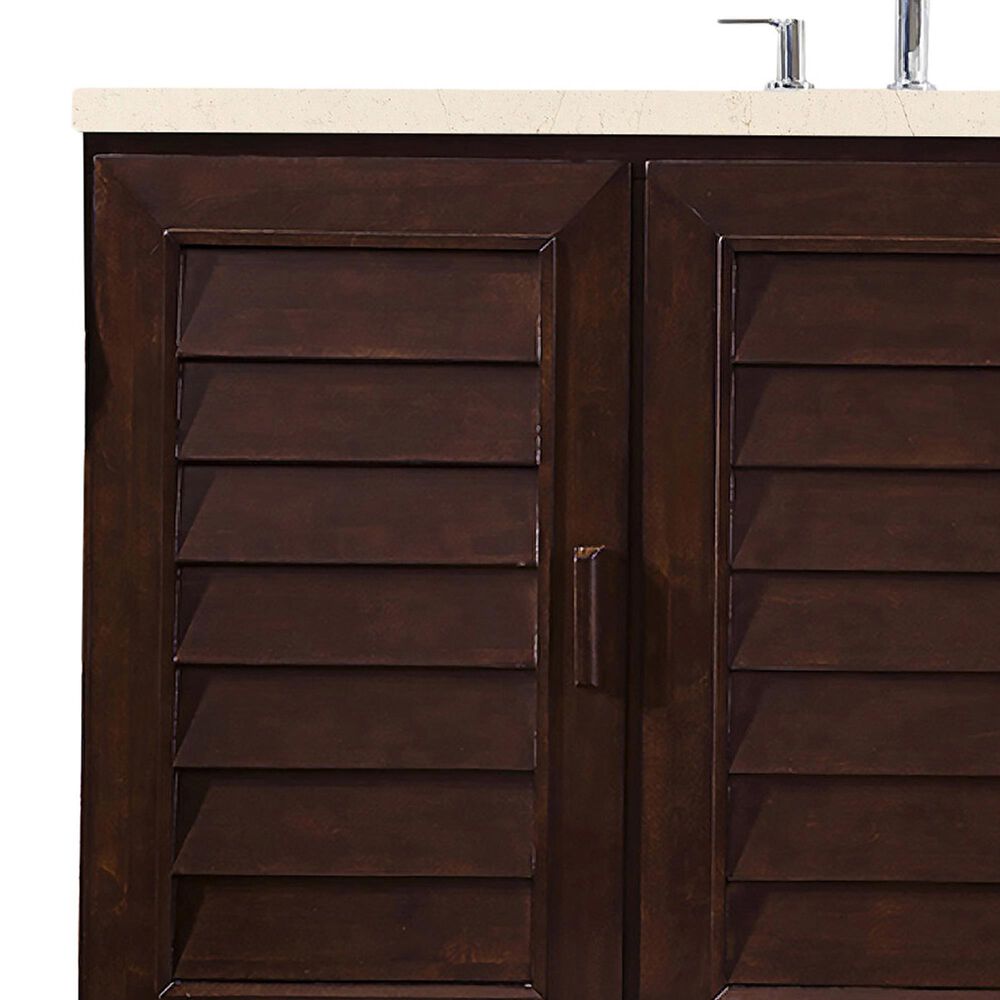 James Martin Portland 48" Single Bathroom Vanity in Burnished Mahogany with 3 cm Eternal Marfil