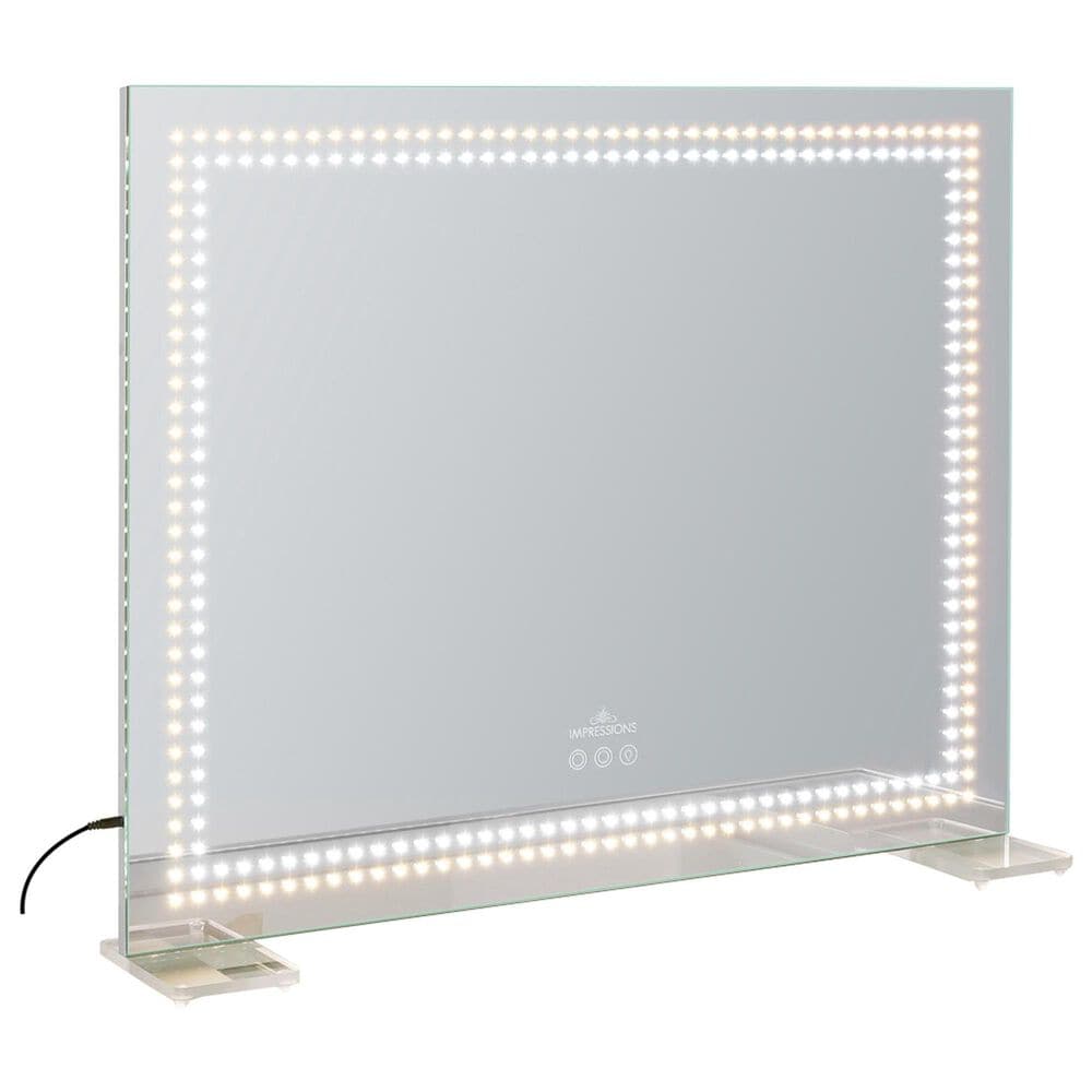 Impressions Vanity RGB Light Vanity and Mirror without Seat in White, , large