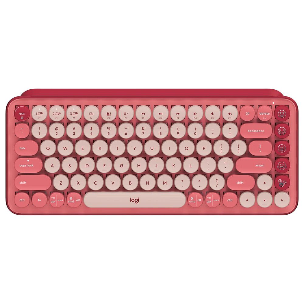 Logitech Pop Emoji Wireless Keyboard Mouse Combo in Pink, , large