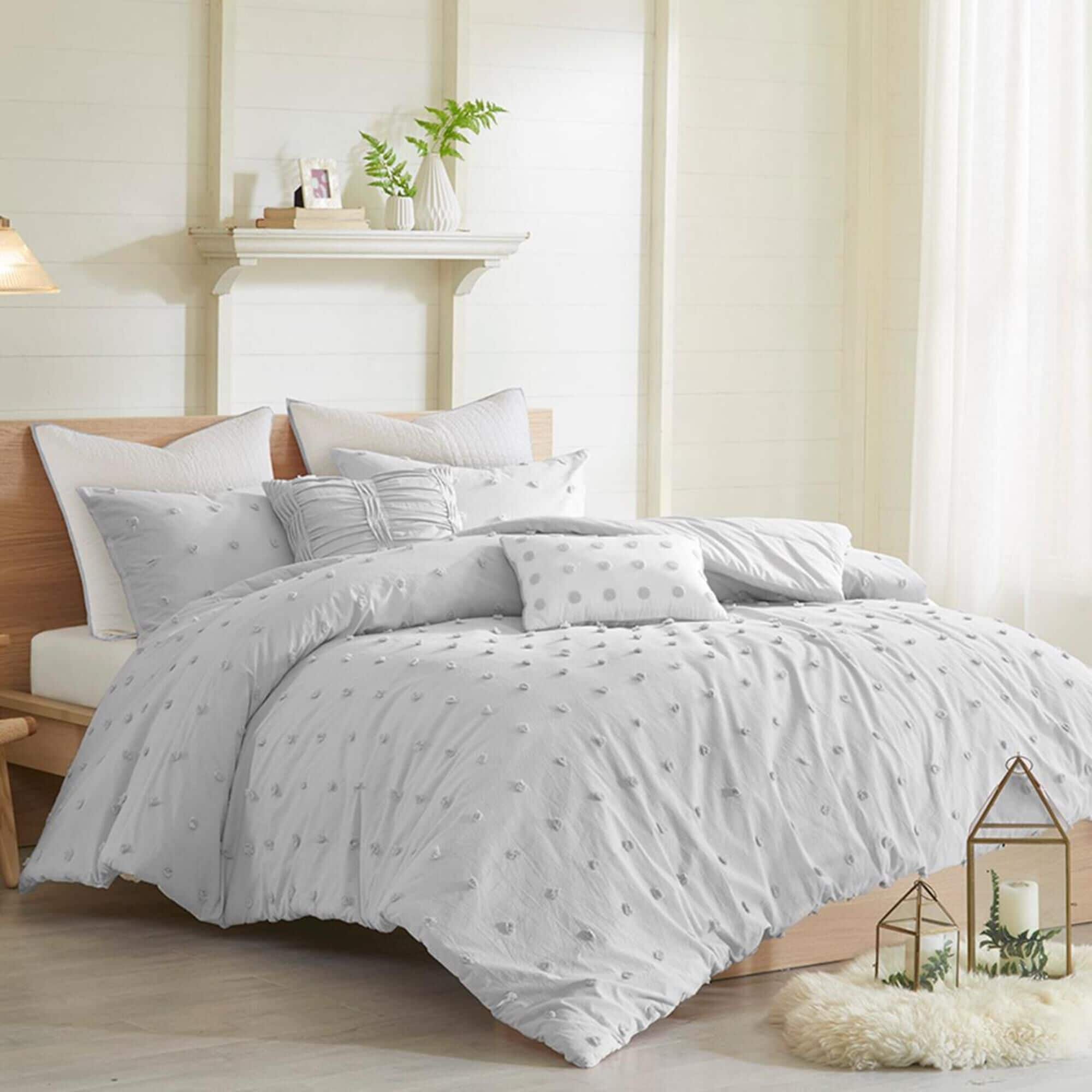 Hampton Park Brooklyn 5 Piece Twin Twin Xl Comforter Set in Gray NFM