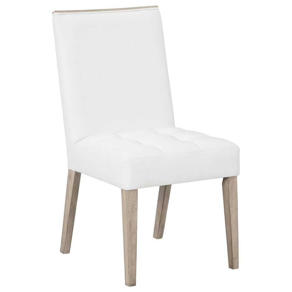 Signature Design by Ashley Wendora Dining Chair with White Cushion in Light Bisque, , large