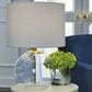 Ashley Samder Table Lamp in Clear and Brass, , large