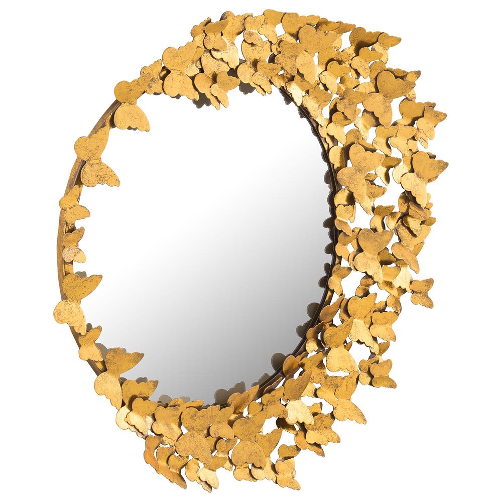 Tov Furniture Butterfly Mirror in Gold, , large