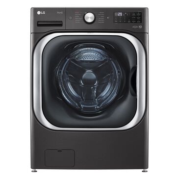 LG 5.2 Cu. Ft. Front Load Washer with Steam and TurboWash in Black Steel, , large
