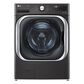 LG 5.2 Cu. Ft. Front Load Washer with Steam and TurboWash in Black Steel, , large