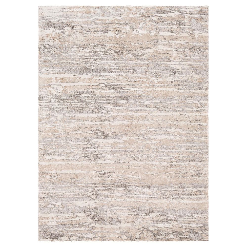 Surya Venice VNE-2302 2" x 3" Light Gray, Camel and Ivory Area Rug, , large