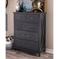 Legacy Classic Flatiron 4-Drawer Chest in Black, , large