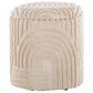 LumiSource Tahoe 18" Sand Storage Ottoman in Beige, , large