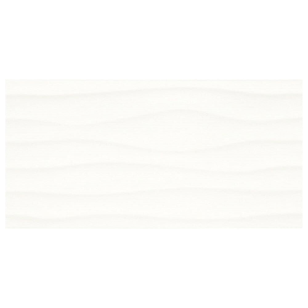 Dal-Tile Multitude Origami White Wave 12" x 24" Ceramic Tile, , large
