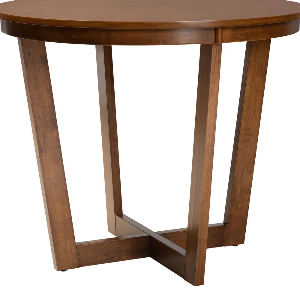Baxton Studio Alayna Dining Table in Walnut Brown - Table Only, , large