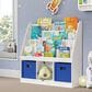 RiverRidge Home 3-Cubby Kid Book Rack in White, , large