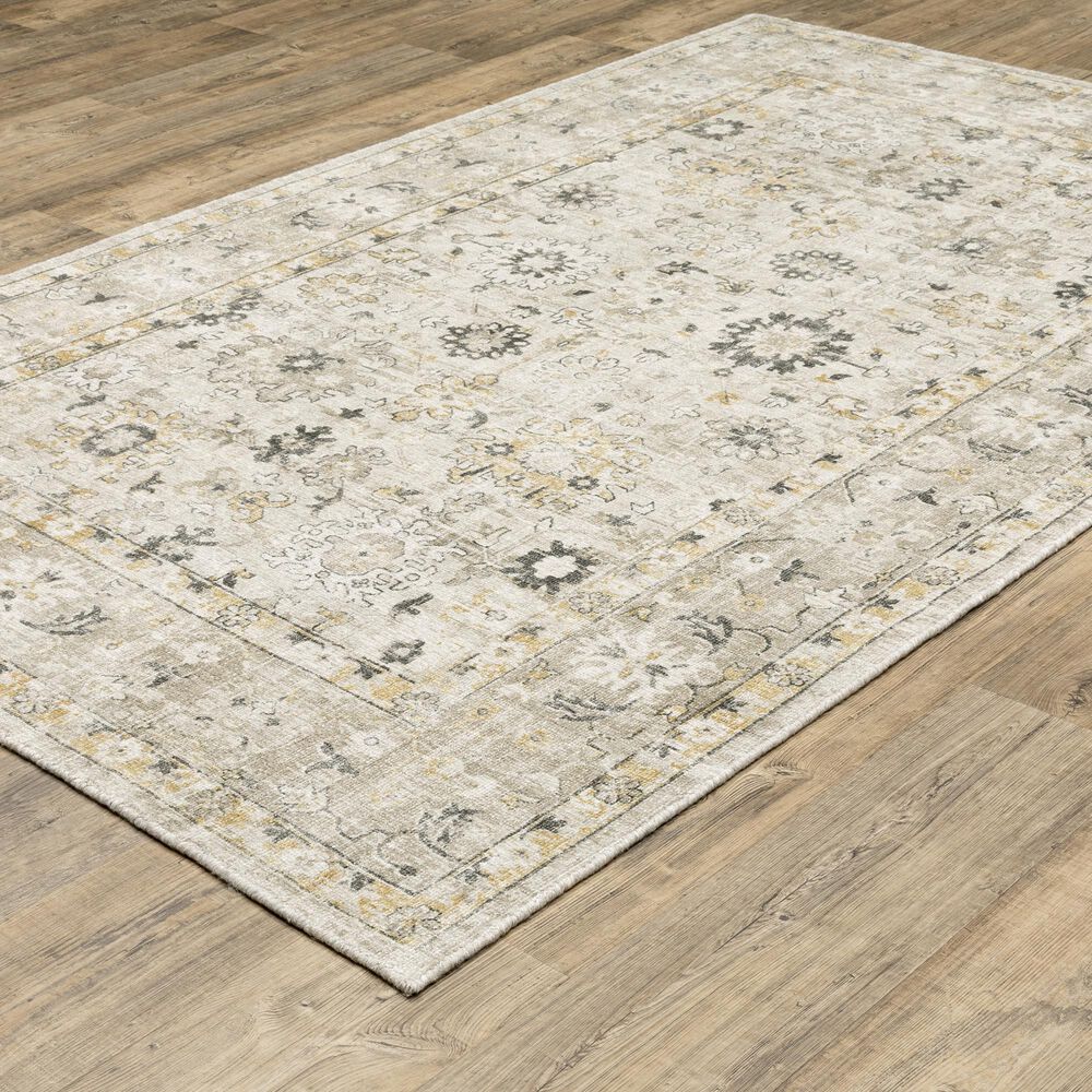 Oriental Weavers Windham Beige and Gold 9&#39; x 12&#39; Area Rug, , large