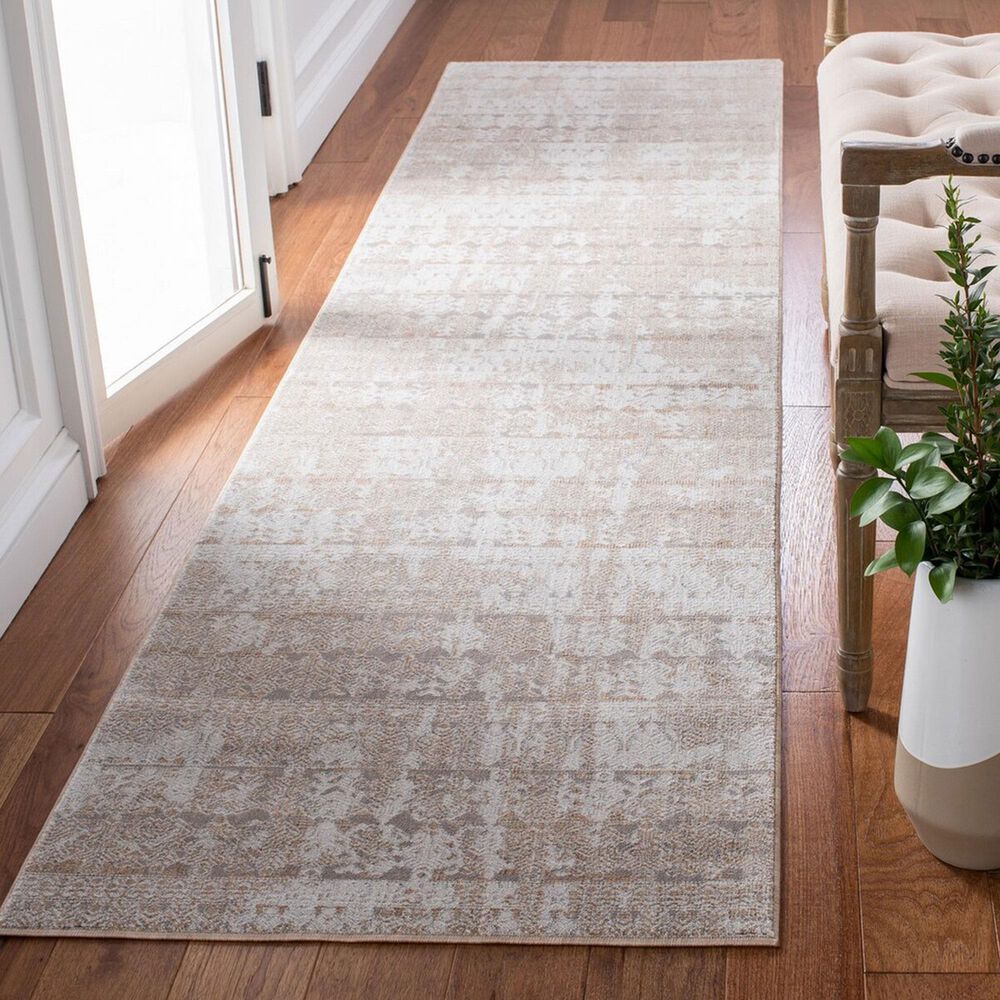 Safavieh Webster WBS338B 2&#39;6&quot; x 10&#39; Grey and Beige Runner, , large