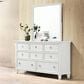 New Heritage Design Tamarack Dresser Mirror in White, , large