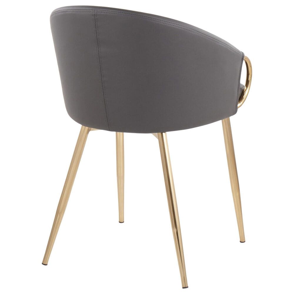 LumiSource Claire Accent Chair in Grey, , large
