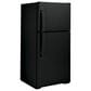 GE Appliances 19.2 Cu. Ft. Top Freezer Refrigerator Energy Star with Reversible Door in Black, , large