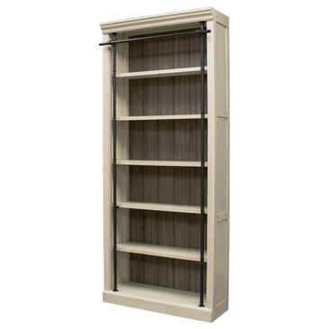 Wycliff Bay Toulouse Tall Bookcase in Aged White and Gray, , large