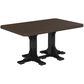 Amish Orchard 4x6 Rectangle Table in Black and Brazilian Walnut, , large