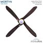 Minka-Aire Mortyn 60" Indoor/Outdoor Ceiling Fan with LED Light in Legacy Brass, , large