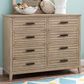 Legacy Classic Edgewater 8-Drawer Dresser in Soft Sand, , large
