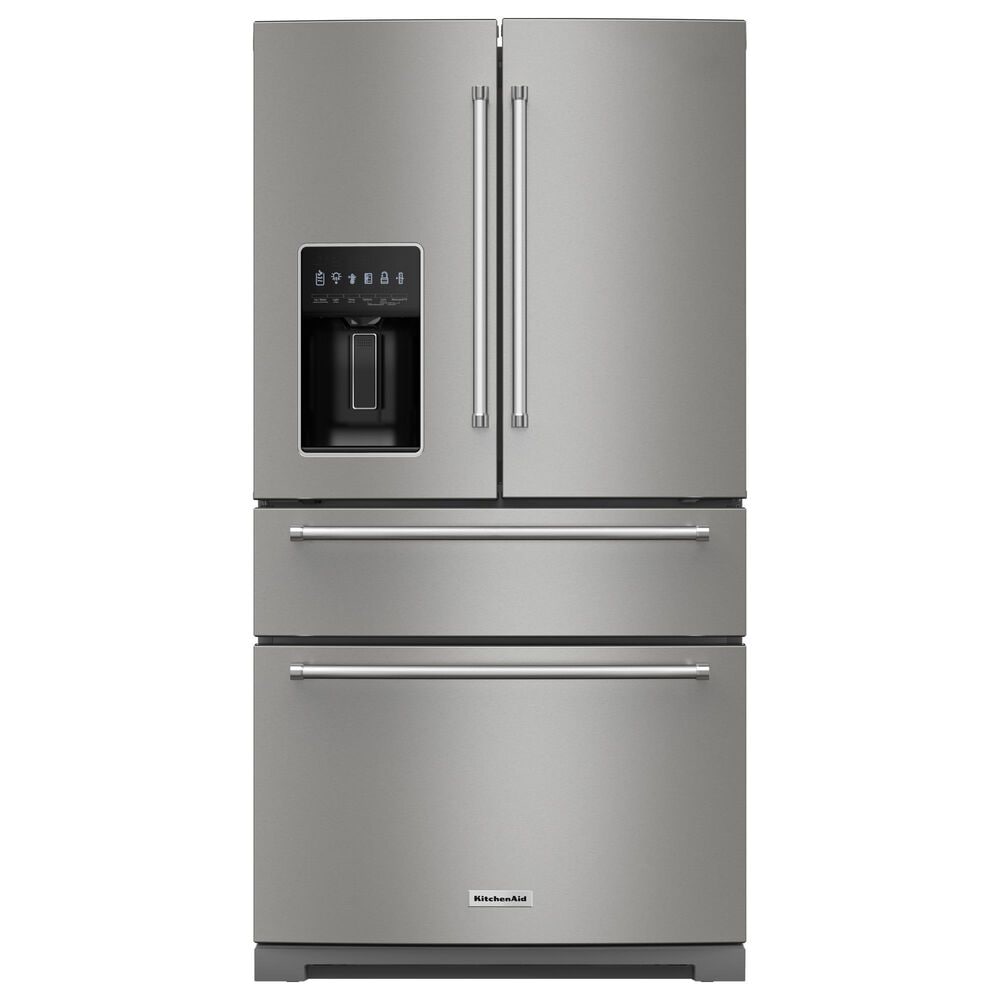 KitchenAid 26.2 Cu. Ft. French Door Refrigerator with Platinum Interior in PrintShield Stainless Steel, , large