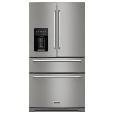 KitchenAid 26.2 Cu. Ft. French Door Refrigerator with Platinum Interior in PrintShield Stainless Steel, , large