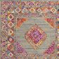 Safavieh Madison MAD133G 4" x 6" Light Grey and Fuchsia Area Rug, , large