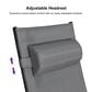 HOMLUX 3-Piece Standard Patio Chaise Lounge Set in Grey, , large